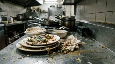 美利哈伊谷餐飲業食安檢查　發霉食材、鼠患、員工未戴髮網